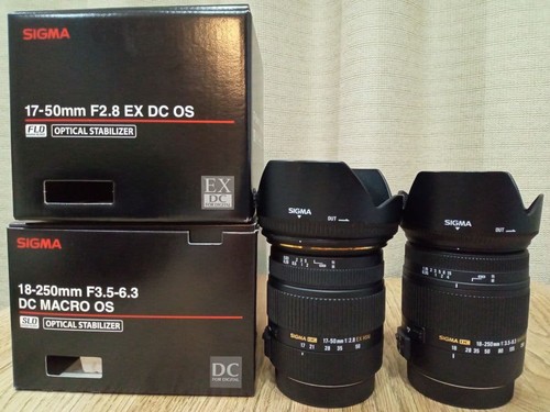 Set obiettivi sigma 250 - obiettivi, 18-250
